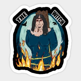 witch in the woods Sticker